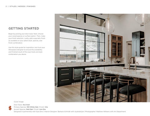 Styles, Woods × Finishes | All Product Lines | April 2025 更新版 第 2 页