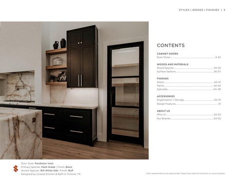 Styles, Woods × Finishes | All Product Lines | April 2025 更新版 第 3 页