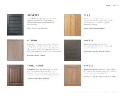 Styles, Woods × Finishes | All Product Lines | April 2025 更新版 第 5 页