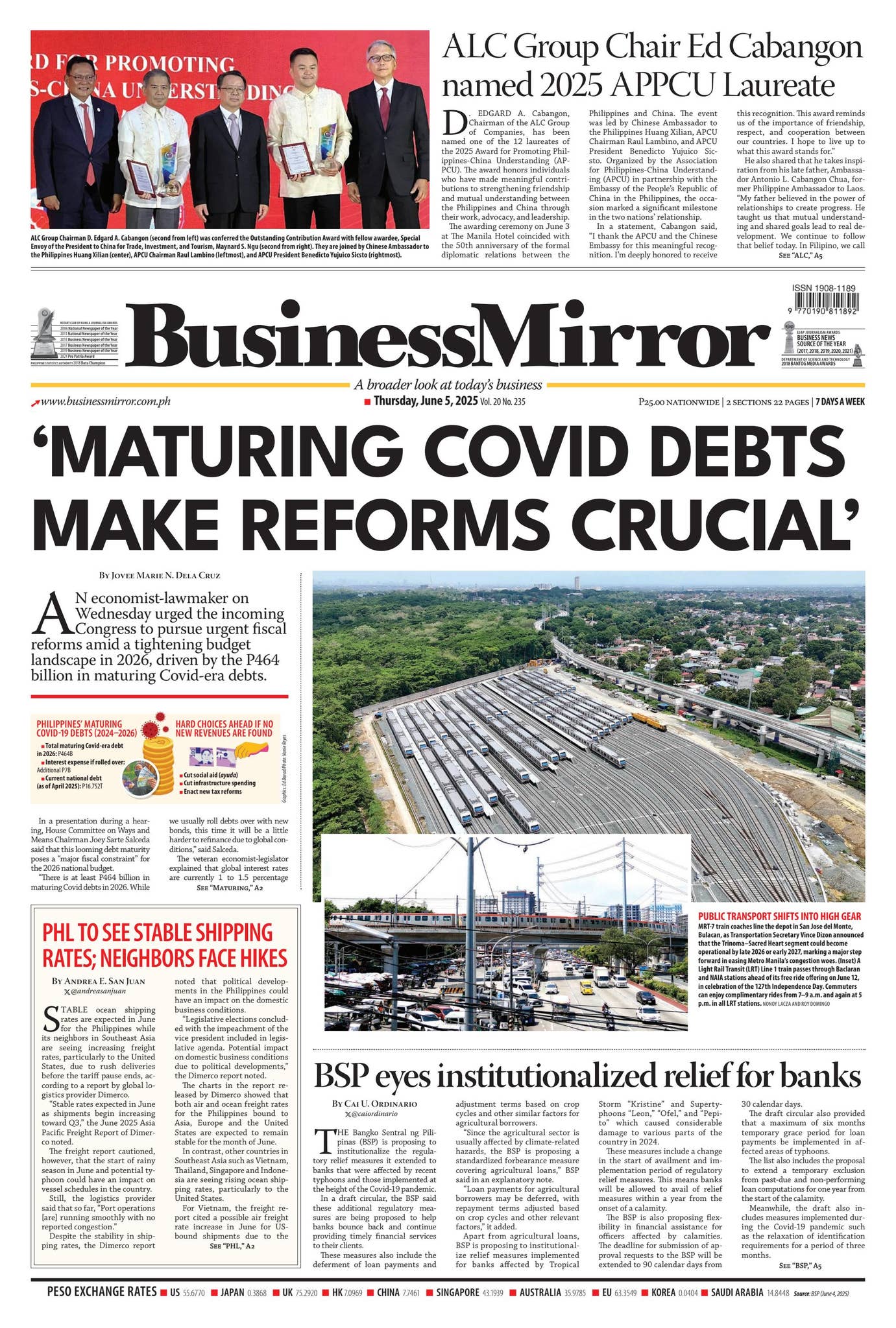 BusinessMirror June 05, 2025 by BusinessMirror - Issuu