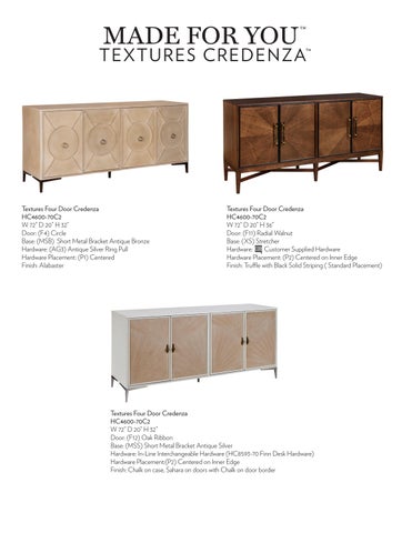 Hickory Chair Bangkok - Textures Credenza 家具型录 第 11 页