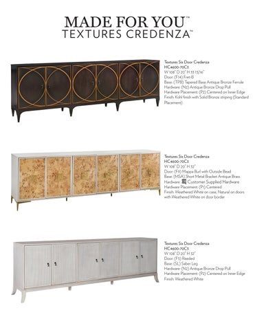 Hickory Chair Bangkok - Textures Credenza 家具型录 第 12 页