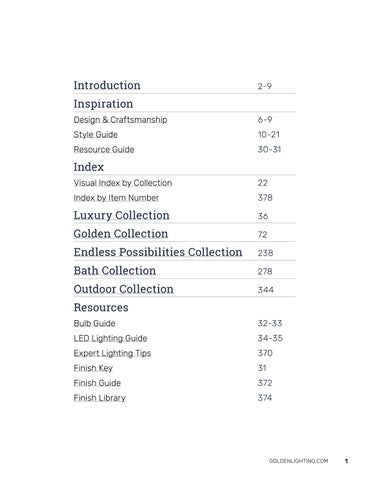 Golden Lighting | 2025 Product 灯饰目录 第 3 页
