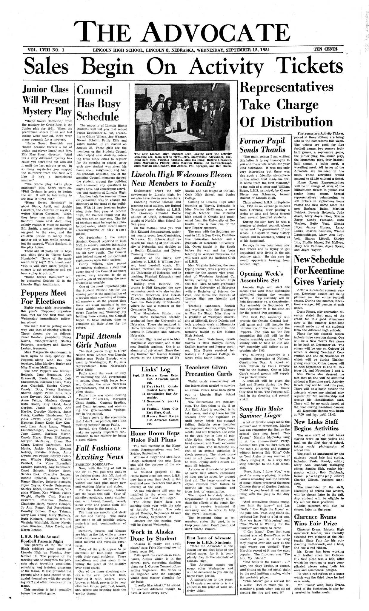 LHS Advocate 1951-1952 by Lincoln Public Schools Library Media Department -  Issuu, image size:1236x2048