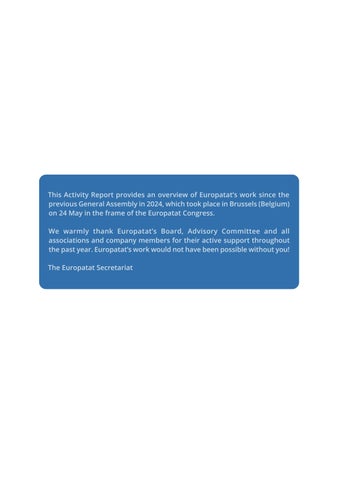 Europatat - Activity Report 2024-2025 第 2 页