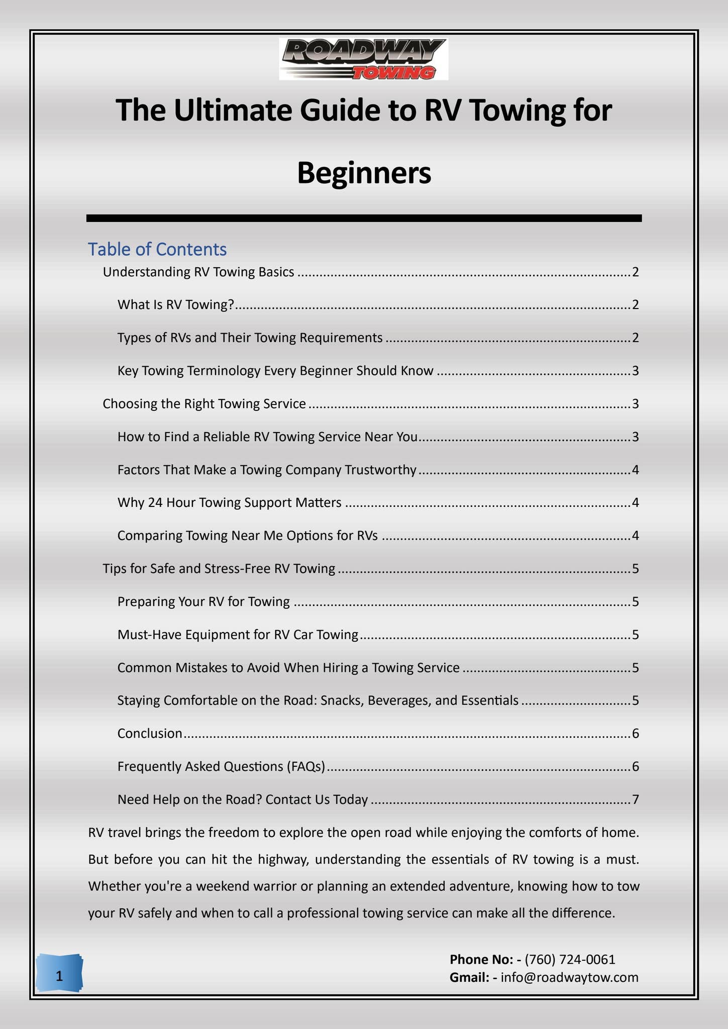The Ultimate Guide to RV Towing for Beginners by Web Cures Digital - Issuu