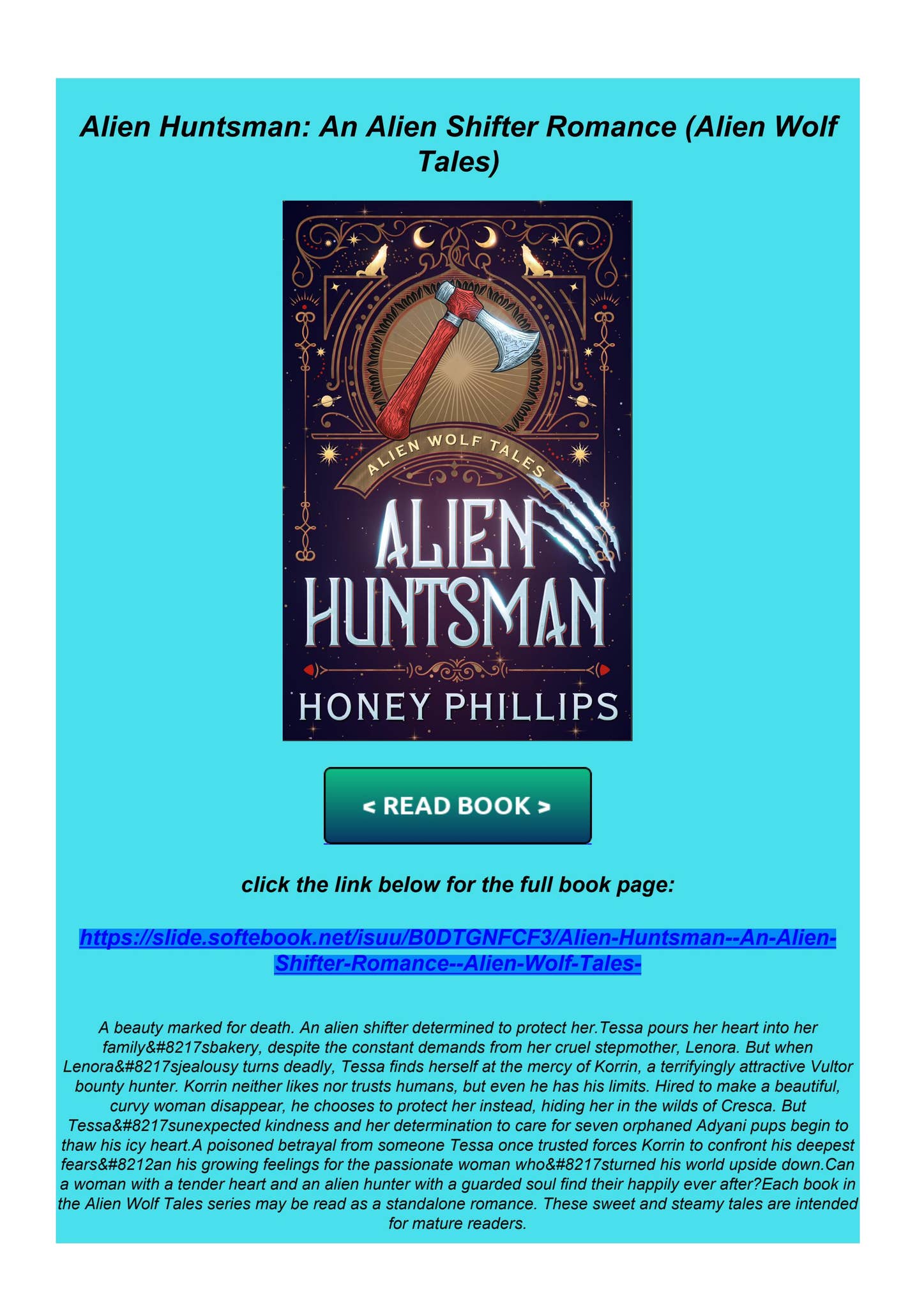 Ebook PDF Alien Huntsman: An Alien Shifter Romance (Alien Wolf Tales ...
