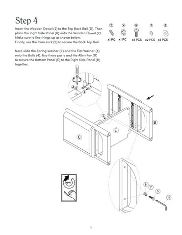 nathanjameshome 家具目录 · Solace 床头柜 Instruction Sheet 32731 第 9 页