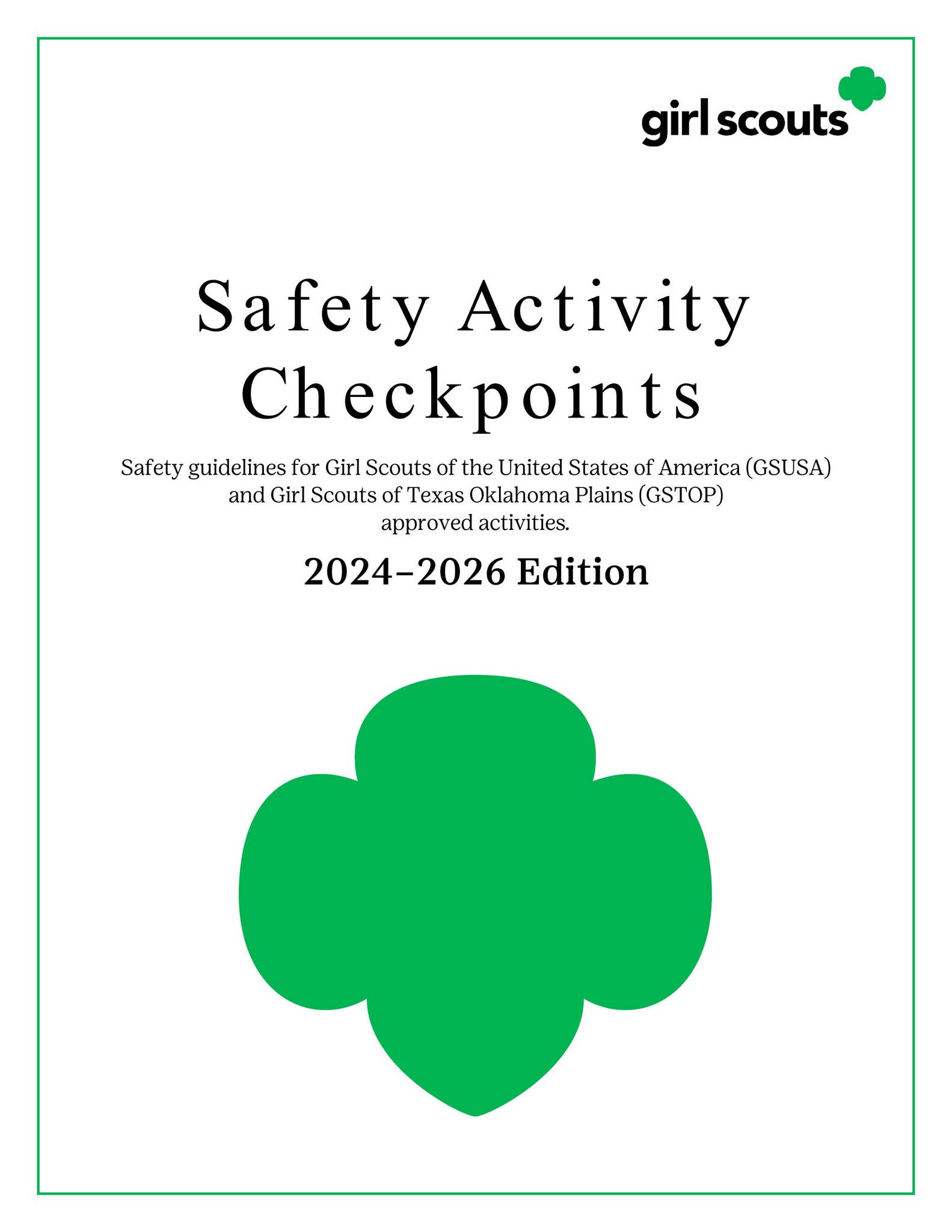 Safety Activity Checkpoints by Girl Scouts of Texas Oklahoma Plains - Issuu