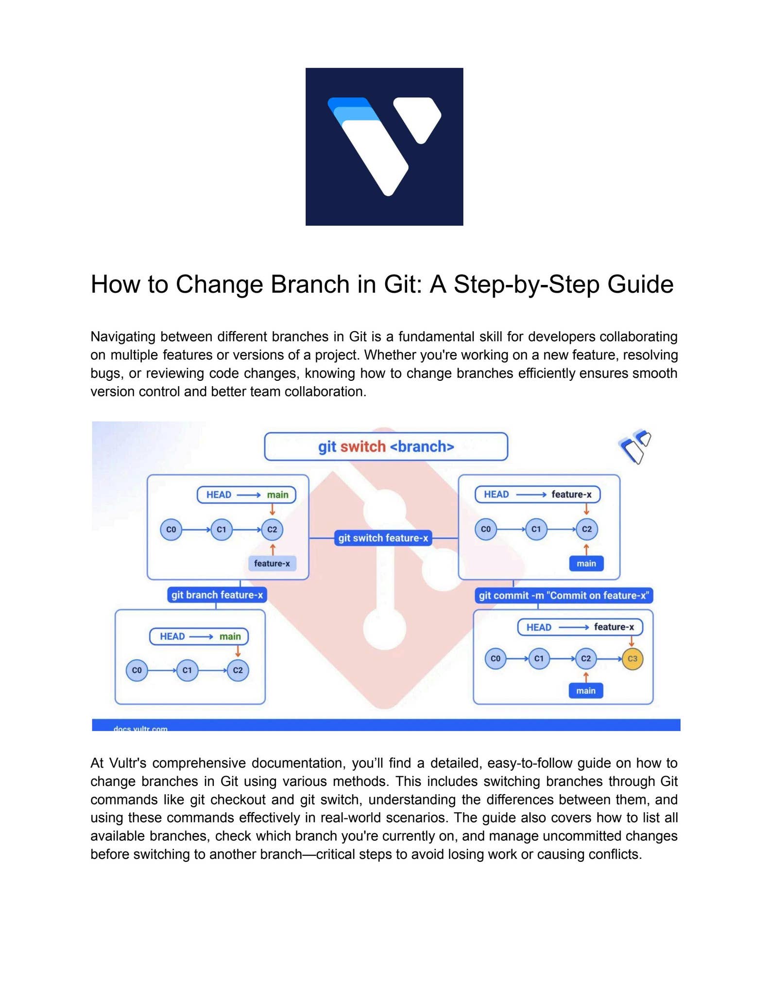 How to Change Branch in Git: A Step-by-Step Guide by Vultr - Issuu