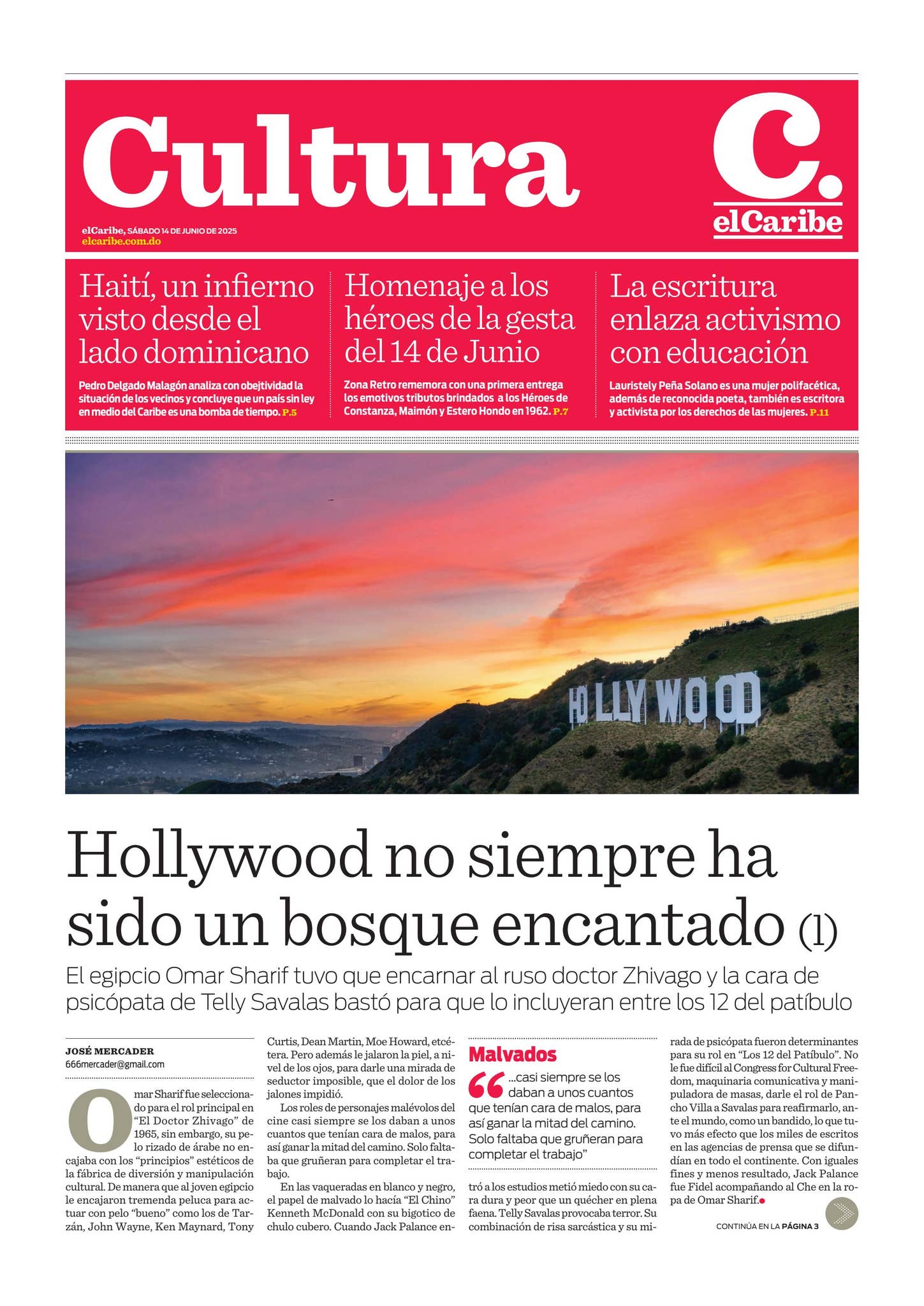 Cultura 14 junio 2025 by Periódico elCaribe - Issuu