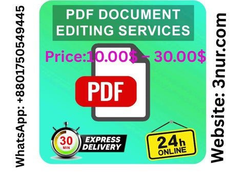 pdf document editing services by Afroza Akter - Issuu
