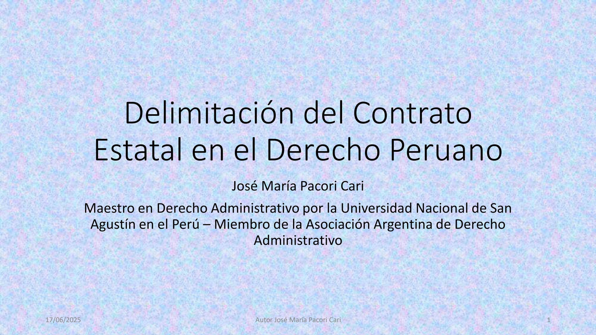 DELIMITACIÓN DEL CONTRATO ESTATAL EN EL DERECHO PERUANO - AUTOR JOSÉ ...