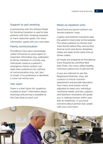 Providence Transitional Care Centre Patient Handbook 第 17 页