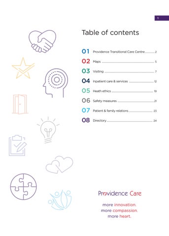 Providence Transitional Care Centre Patient Handbook 第 3 页