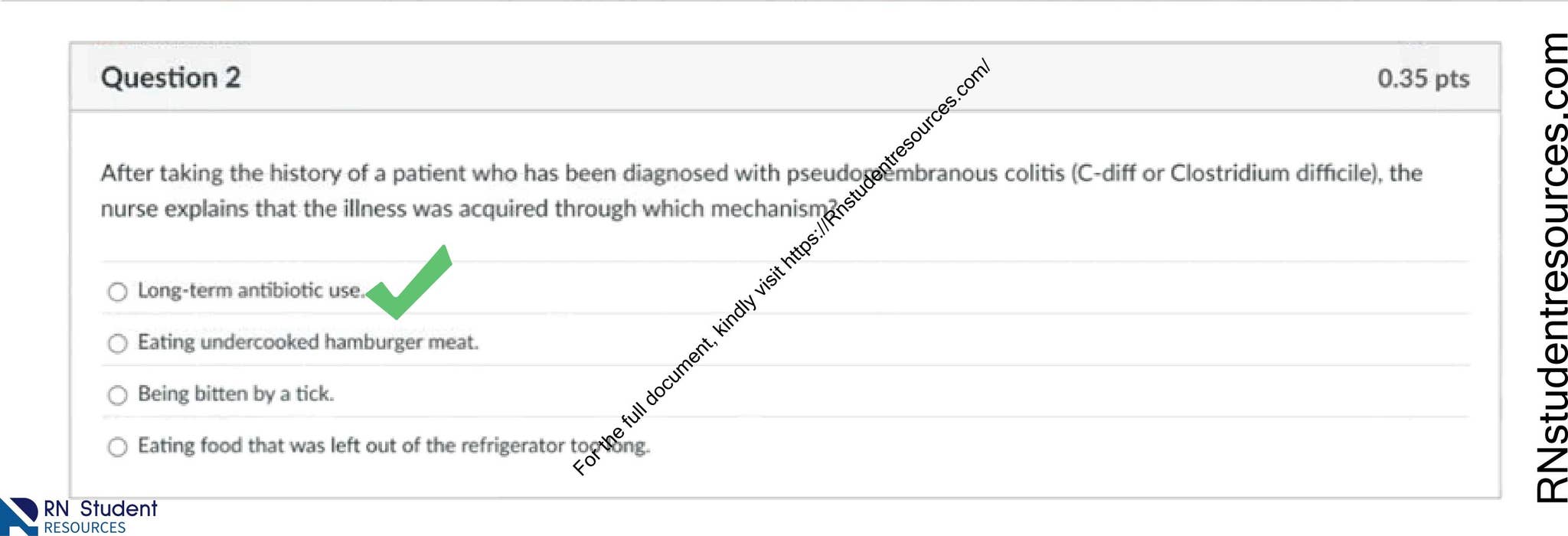 NURS 3366 Pathophysiologic Processes University of Texas at Arlington ...