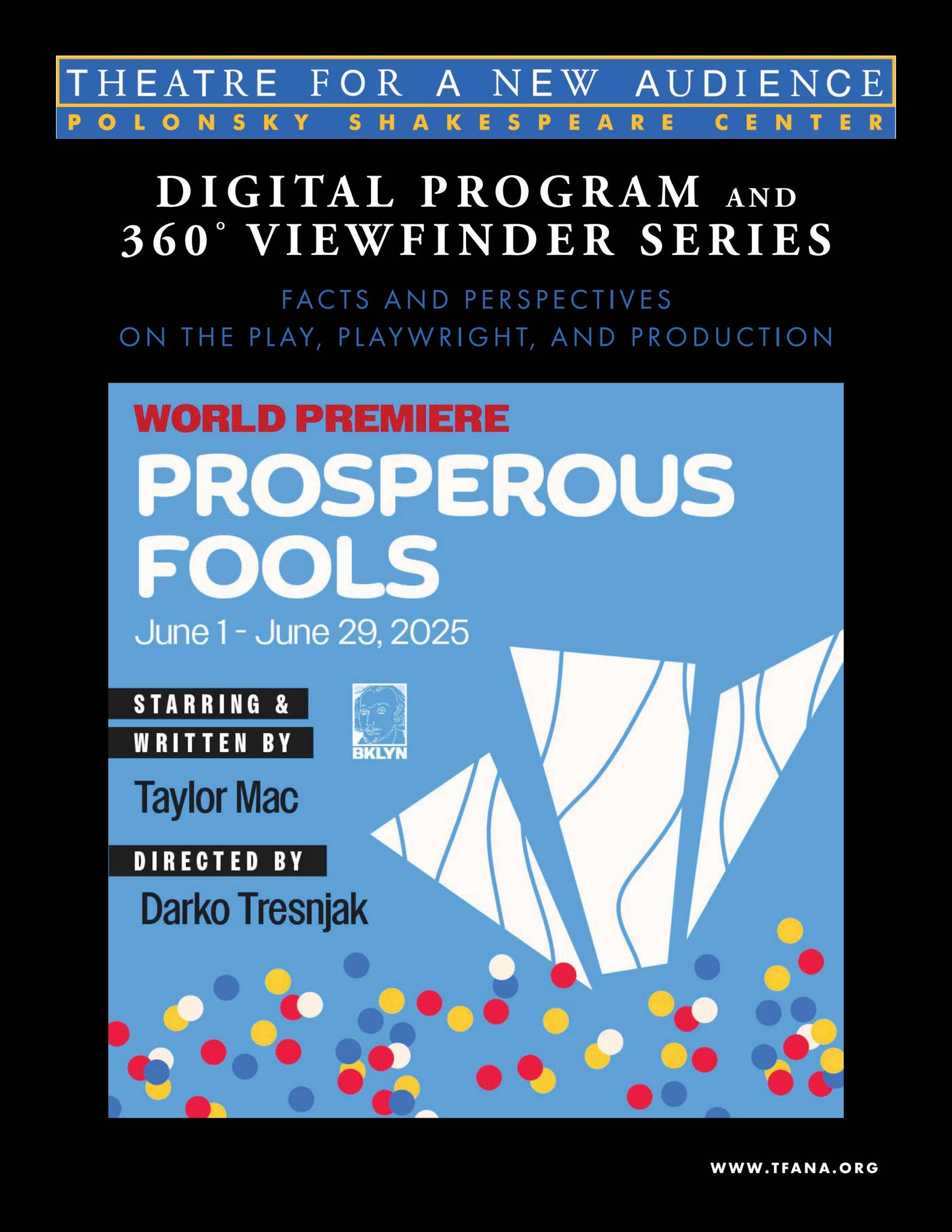 Prosperous Fools by Theatre for a New Audience - Issuu