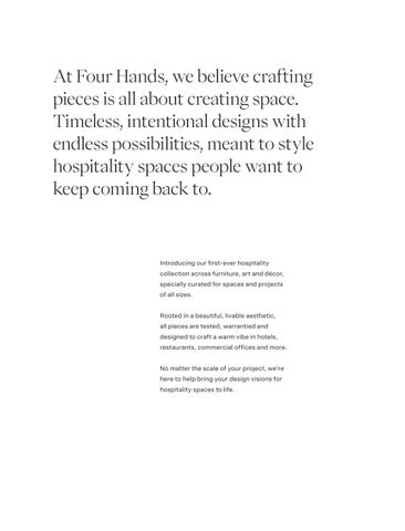 Four Hands 酒店工程 家具型录 2025 第 3 页