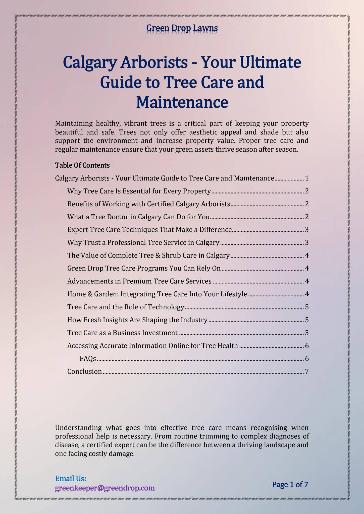 Calgary Arborists - Your Ultimate Guide to Tree Care and Maintenance by ...