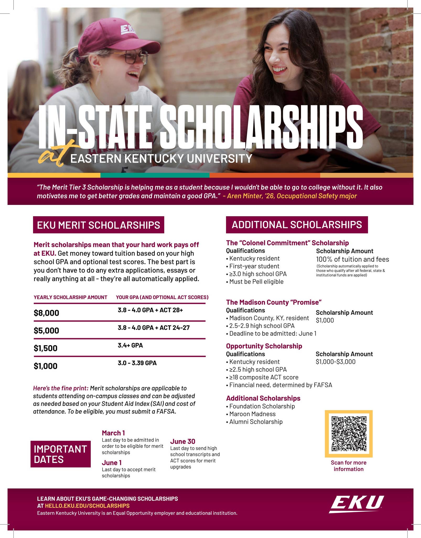 2026 IS Scholarship One Pager by Eastern Kentucky University - Issuu