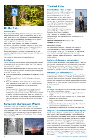 Samuel 德文 Champlain × Driftwood Provincial Park Info 指南 第 6 页