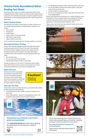 Samuel 德文 Champlain × Driftwood Provincial Park Info 指南 第 9 页