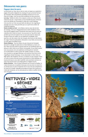 Samuel- 德文 -Champlain et Driftwood 指南 d'information 第 5 页