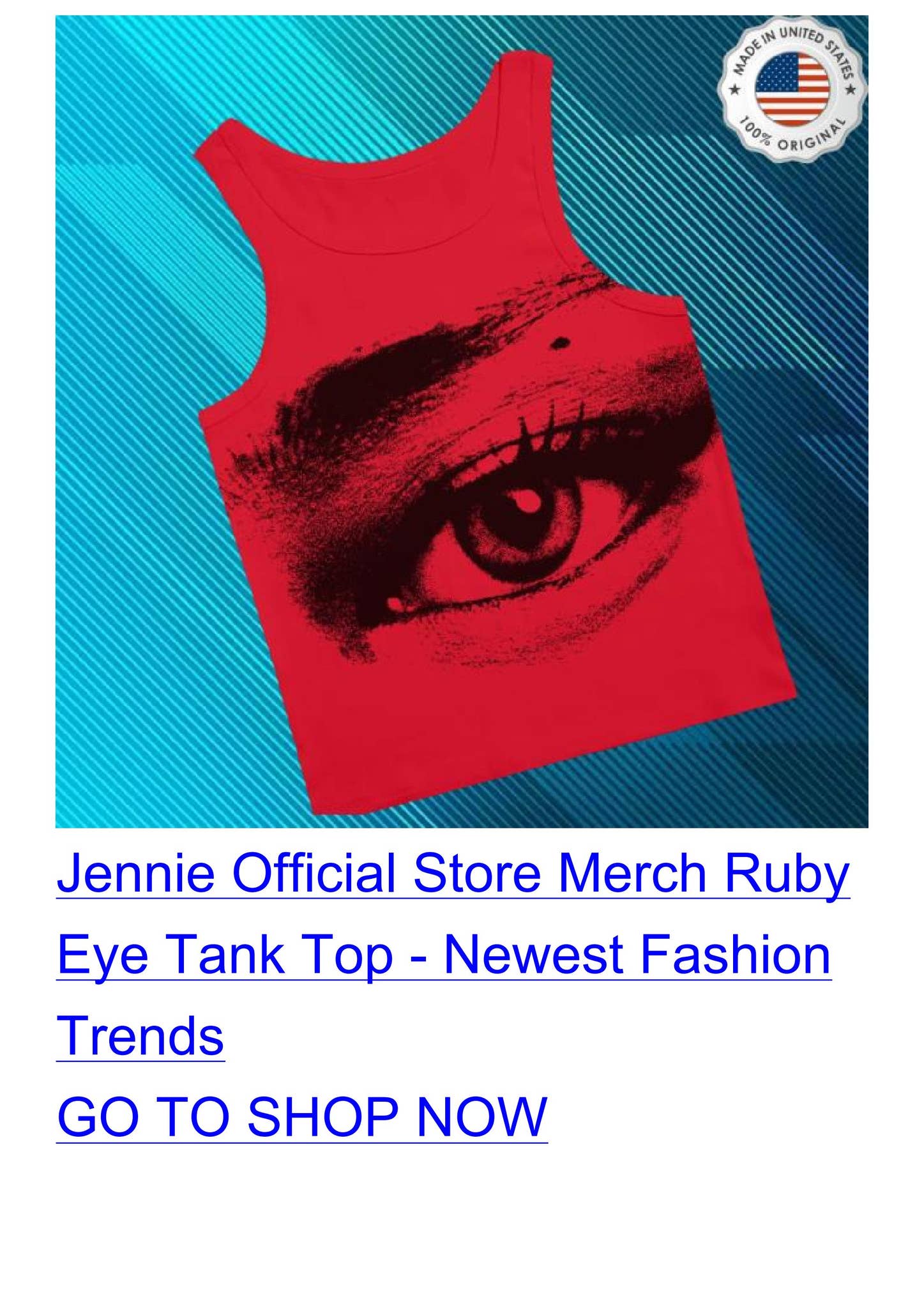 トップス jennie Ruby Red Eye Baby Tee - S Jennie Ruby Red Eye Baby Tee - TikTok Shop