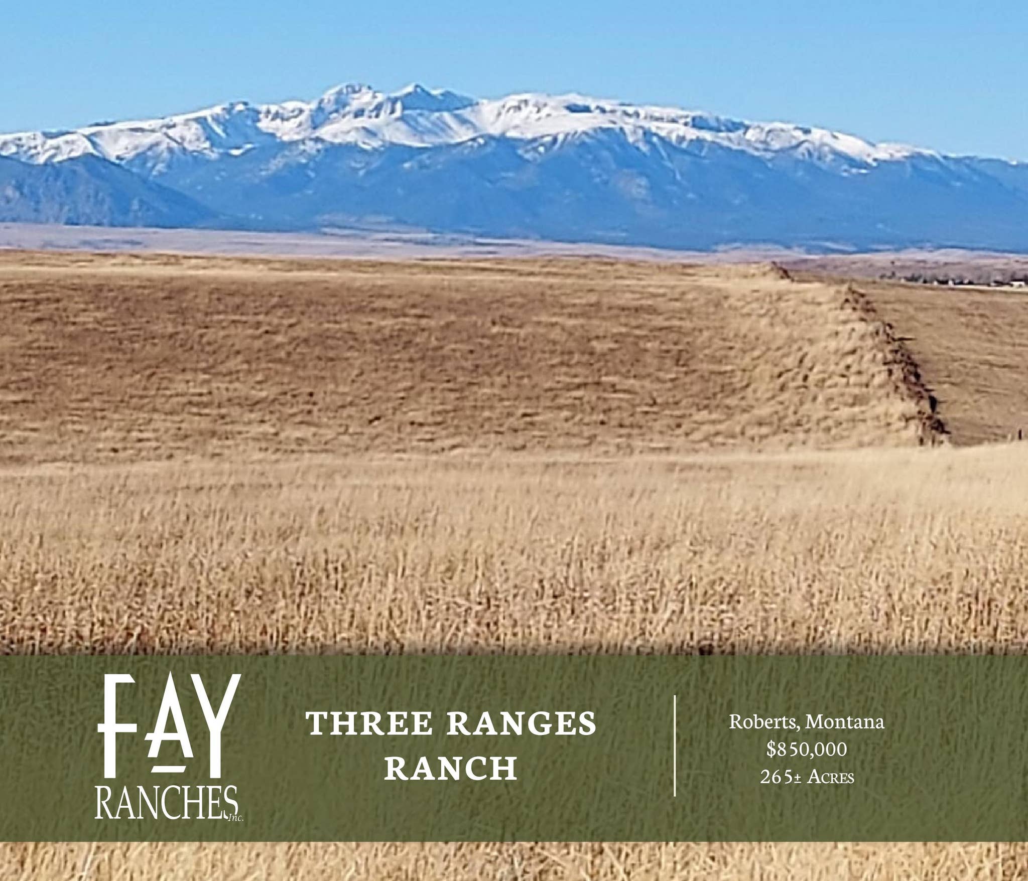 SOLD | Three Ranges Ranch | Fay Ranches by Fay Ranches - Issuu