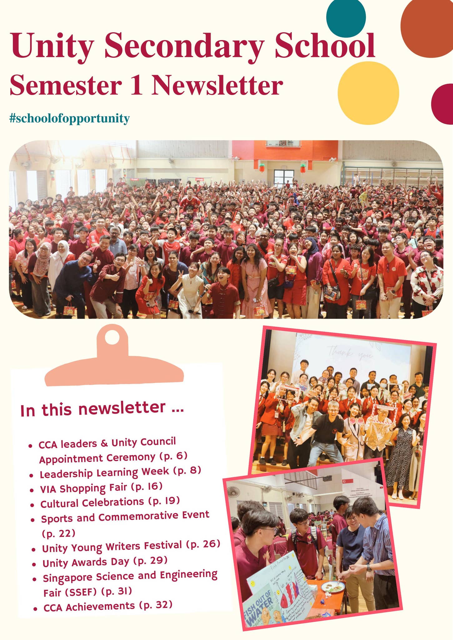 Unitysec USS 2025 Sem 1 Newsletter by unitysec - Issuu
