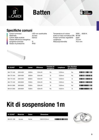 Cardi Brochure del prodotto 2025/26 灯饰目录 · LIT by 第 5 页