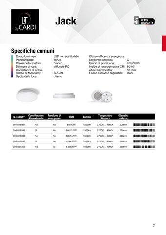 Cardi Brochure del prodotto 2025/26 灯饰目录 · LIT by 第 7 页