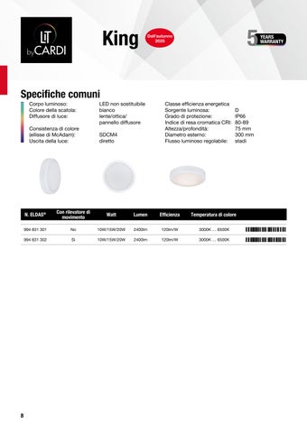 Cardi Brochure del prodotto 2025/26 灯饰目录 · LIT by 第 8 页