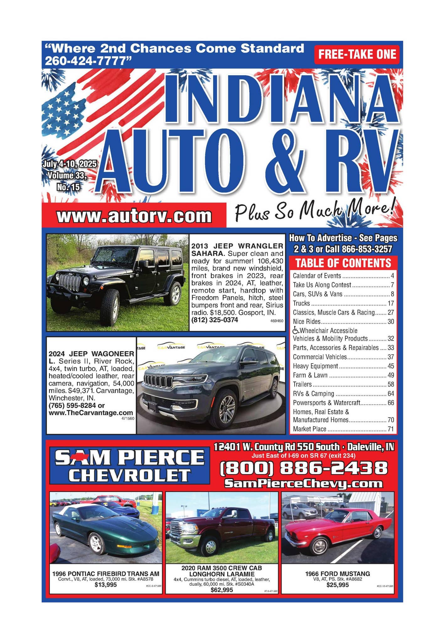 Indiana Auto Rv Indiana Auto & RV - July 4, 2025 by The Papers Inc. - Issuu
