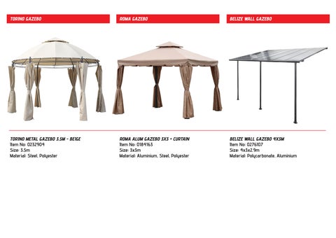 Superhome Center Gazebos 家具目录 25 第 11 页