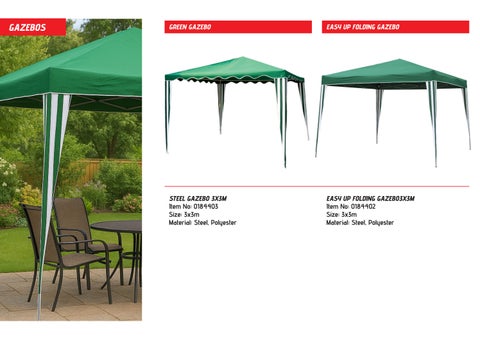 Superhome Center Gazebos 家具目录 25 第 4 页