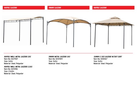 Superhome Center Gazebos 家具目录 25 第 6 页