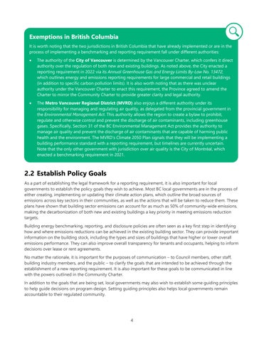 Supporting Local Governments in 英国 Columbia to Implement Energy Benchmarkin 第 7 页