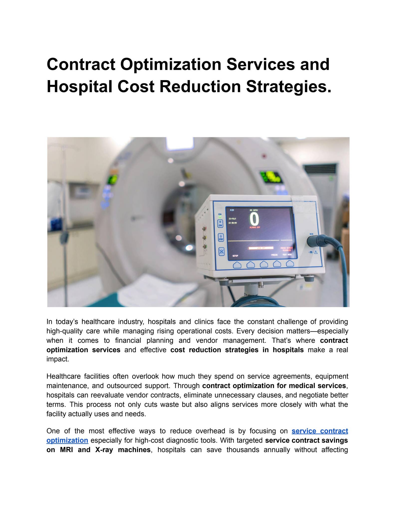 Healthcare Provider Contract Management by Service_contract ...