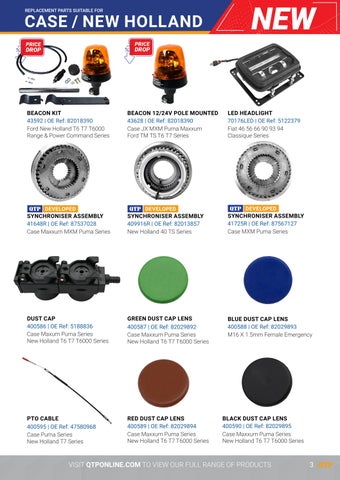 Quality Tractor Parts 灯饰目录 · QTP Product News July 2025 第 3 页