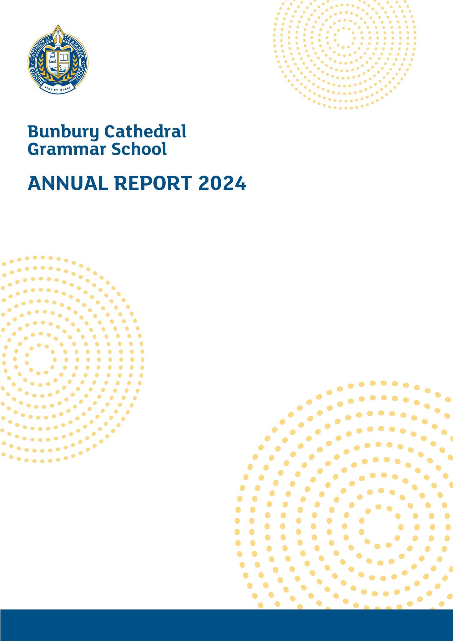 BCGS Annual Report 2024 by Bunbury Cathedral Grammar School - Issuu
