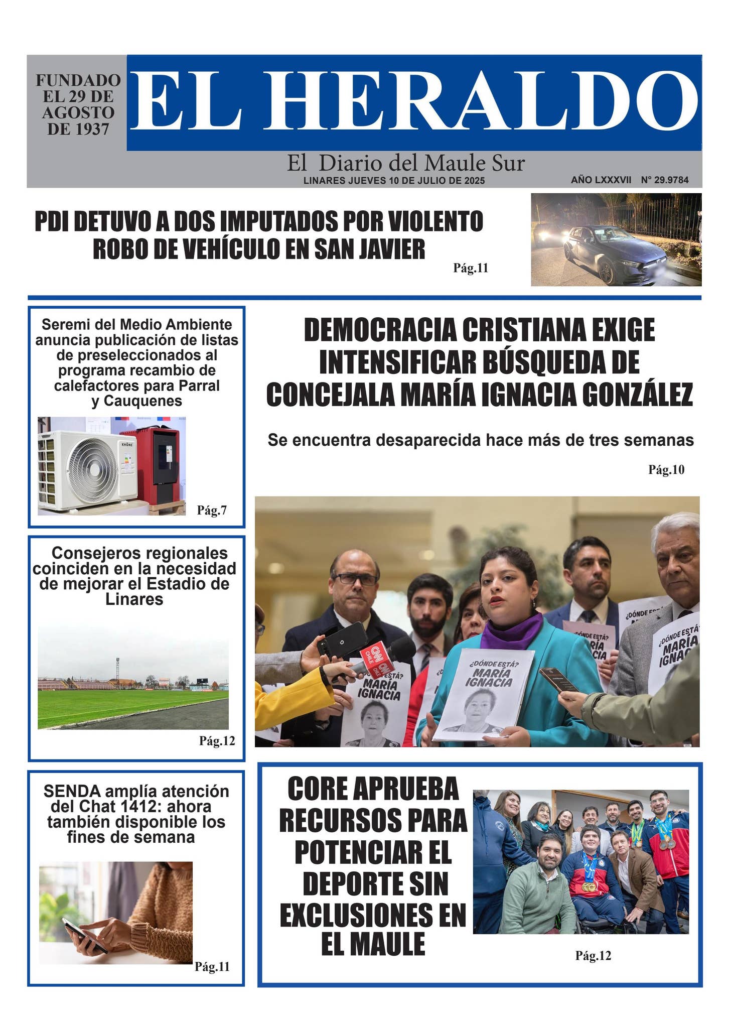 Jueves 10 de julio 2025