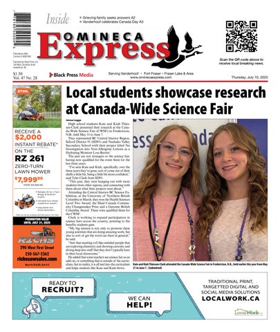 Vanderhoof Omineca Express/Stuart Nechako Advertiser, July 10, 2025