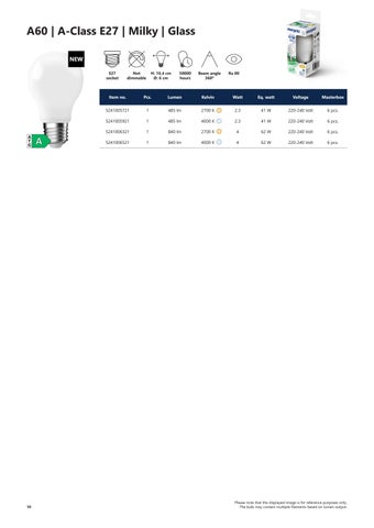 Nordlux 光源 目录 2025 第 10 页