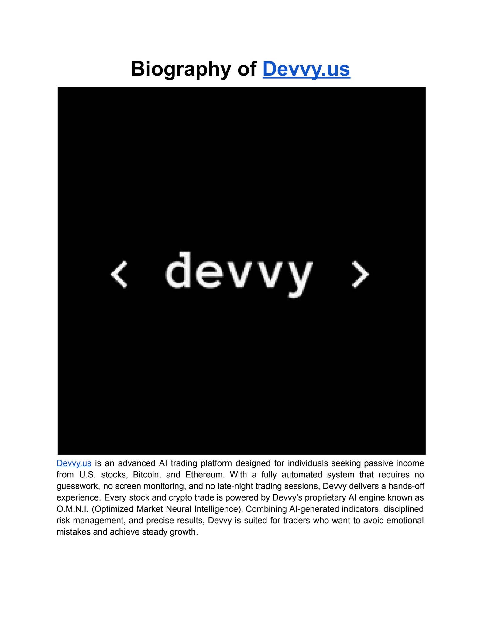 Biography of Devvy by Devvy.us - Issuu