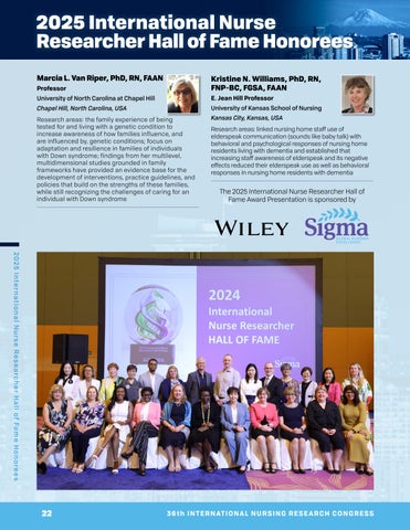 36th 国际 Nursing Research Congress 第 22 页