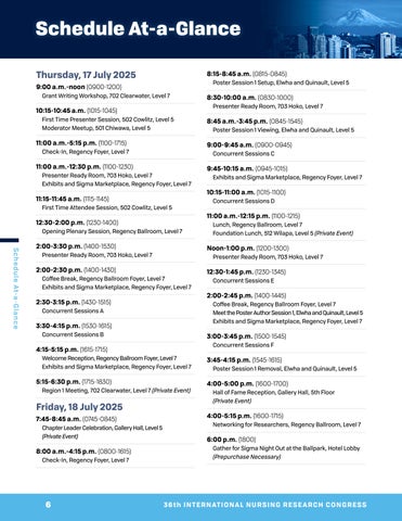 36th 国际 Nursing Research Congress 第 6 页