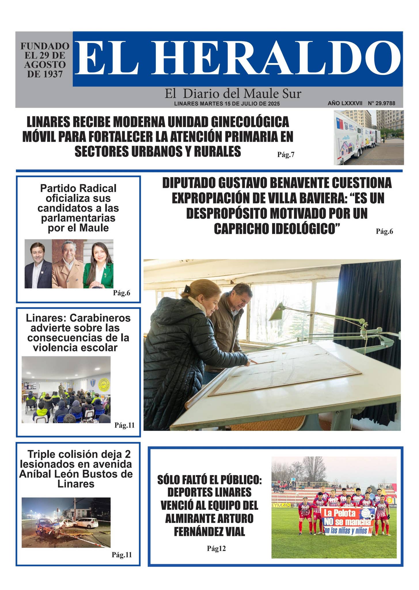 Mrates 15 de julio 2025