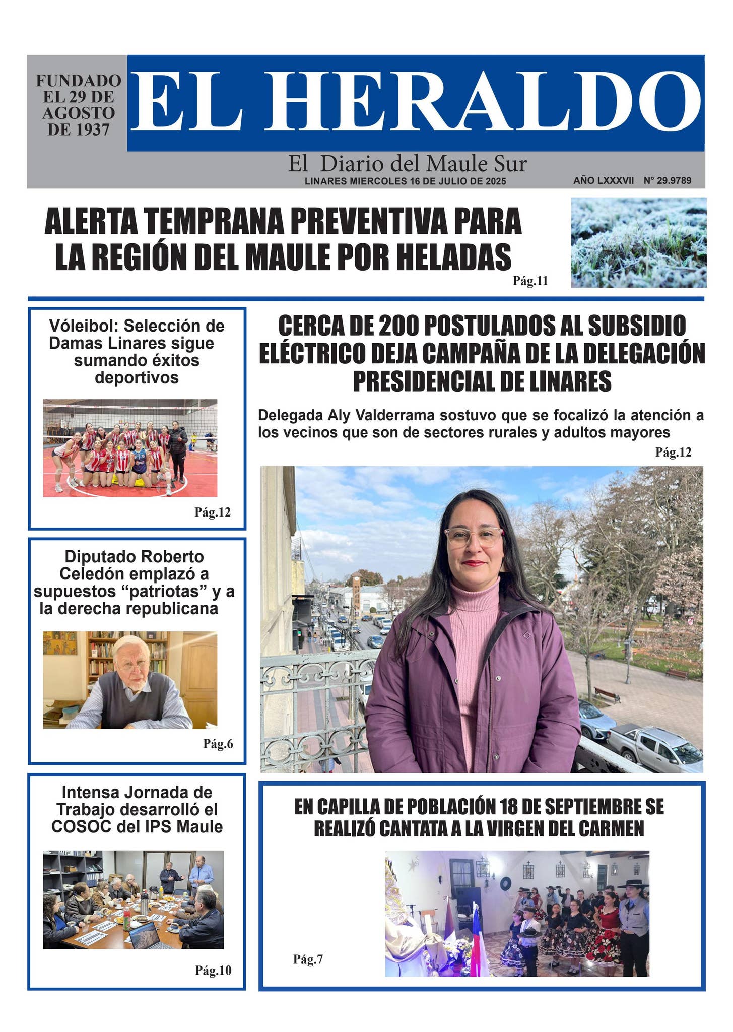 Miercoles 16 de julio 2025