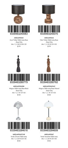 FlorabelleLiving Mobile 目录 - 桌 Lamps 第 9 页